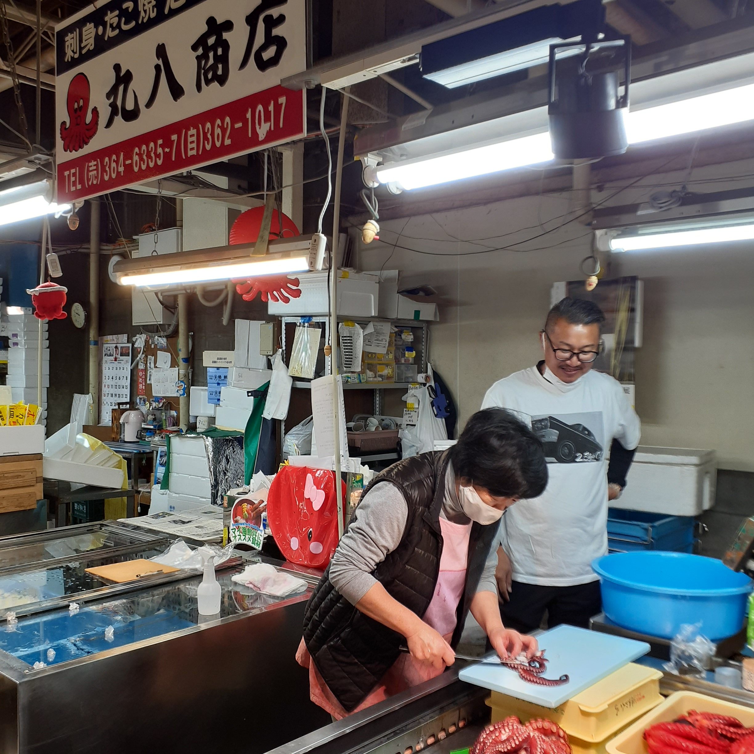 たこがおいしくてびっくりしました！